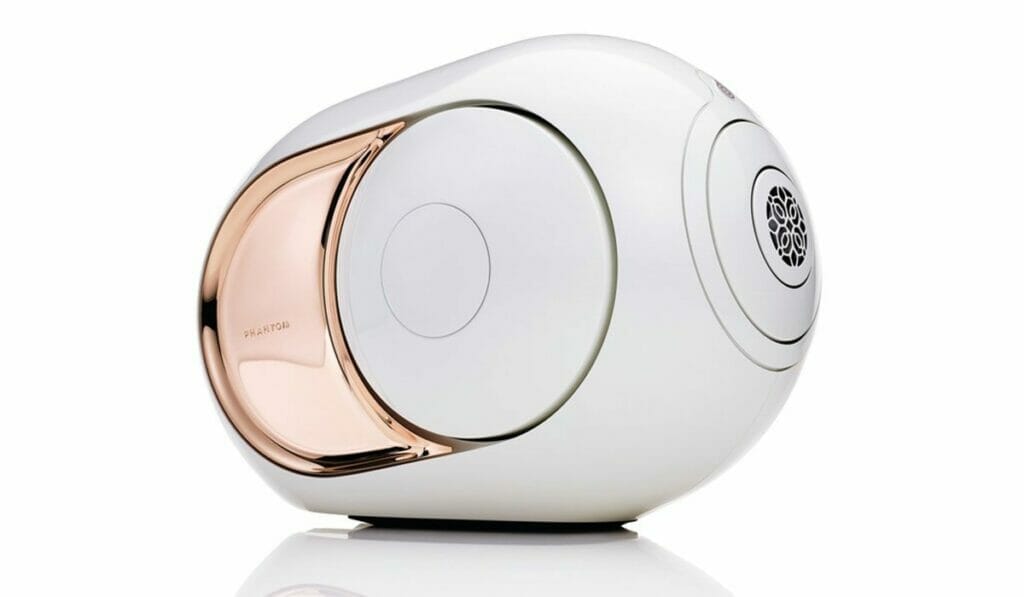The French Devialet Gold Phantom makes large home entertainment systems look obsolete