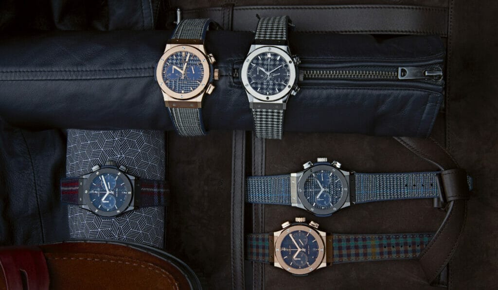 Couture and horology come together in the Hublot Classic Fusion Italia Independent collection