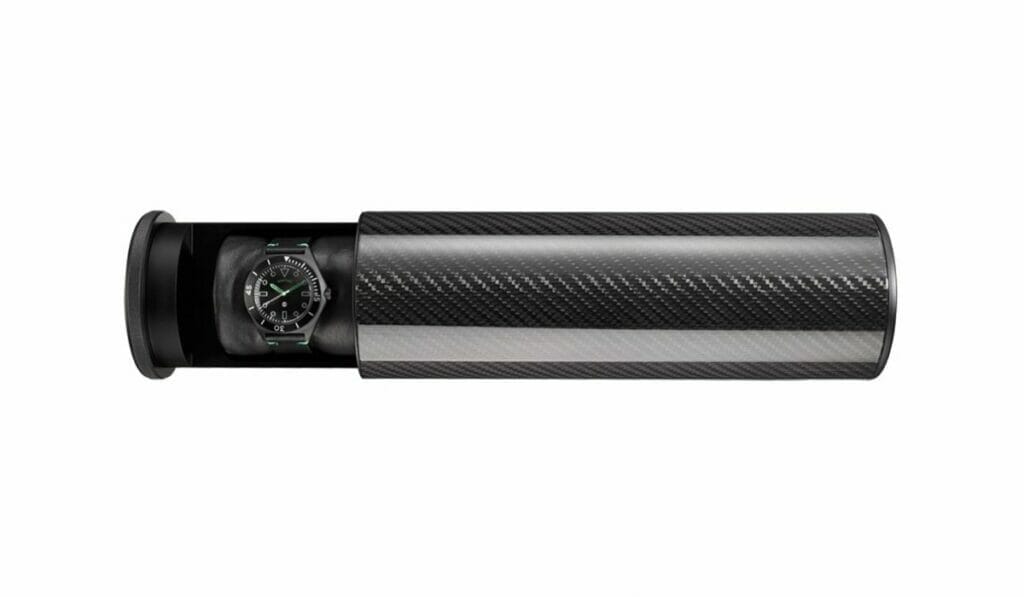 Inside this carbon fibre tube is how your expensive watches should travel