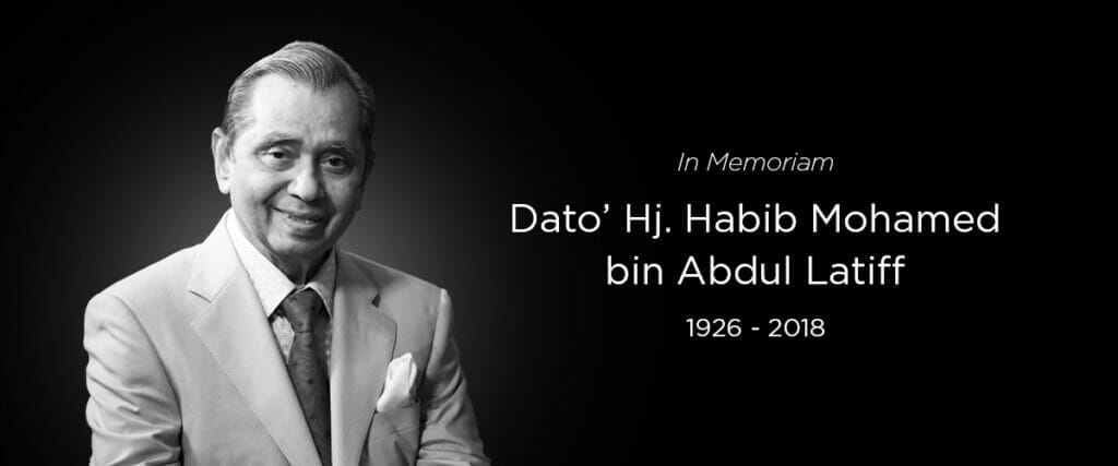 Datuk Haji Habib Mohamed Abdul Latif, founder of Habib Jewels passed away at 92