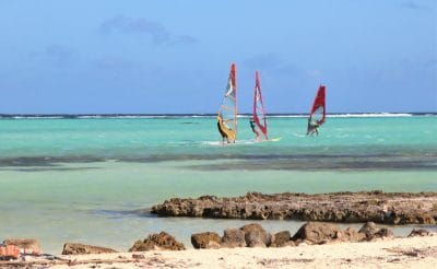 Windsurfing on Sorobon Beach, Bonaire