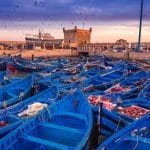 Fishing boats on the port of Essaouira