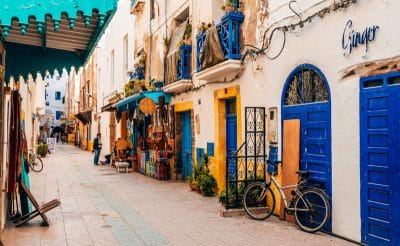 The colourful streets of Essaouira, Morocco