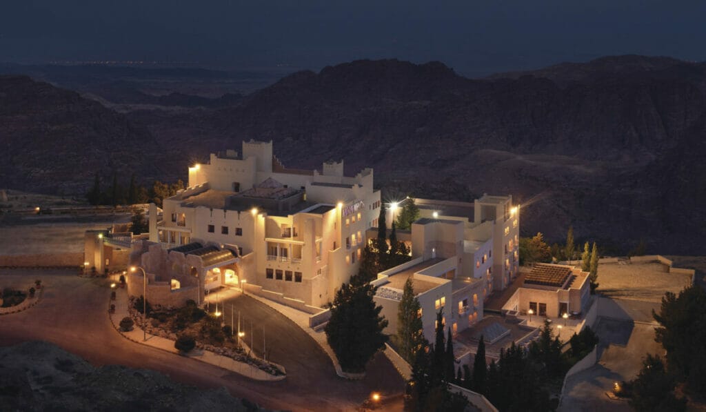 Feel like a king at the Nabatean Castle Hotel in Petra