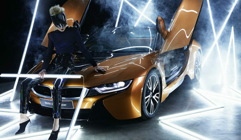 The Sci-Fi Proportions Of The Bmw i8 Play A Starring Role In Our Futuristic Fashion Fantasy