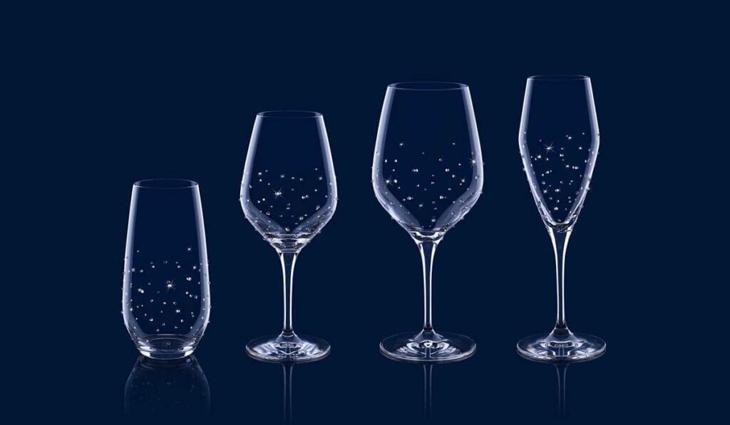 Object of desire: Arion 1725 crystal-studded stemware