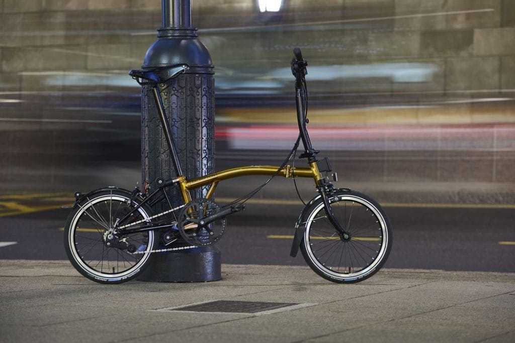 Object of desire: A Brompton bicycle, in gold