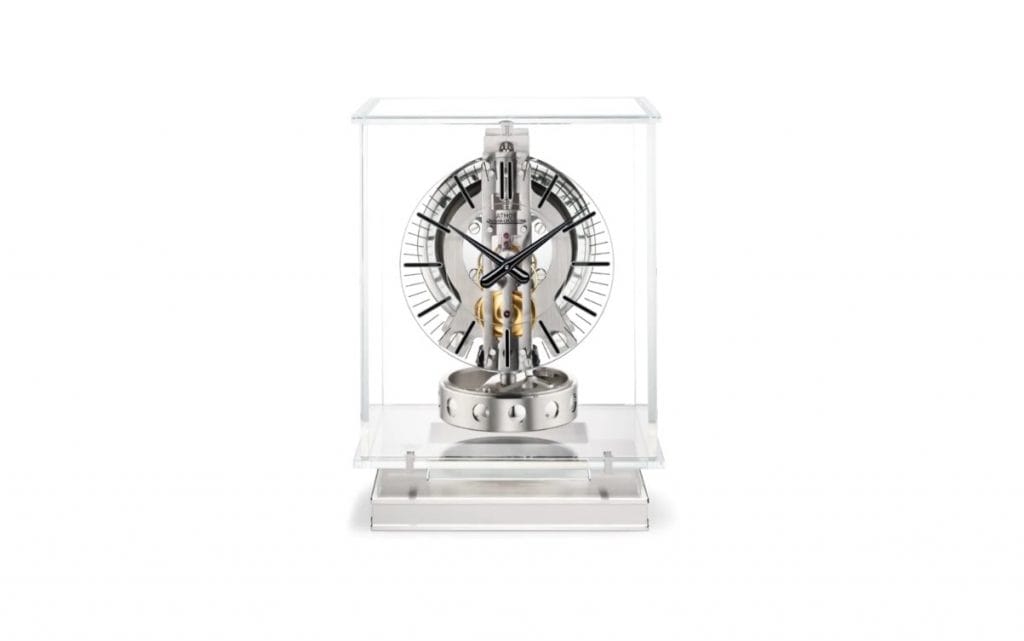 Jaeger-LeCoultre's Latest Atmos Transparente Clock Lets You Admire Its Inner Workings