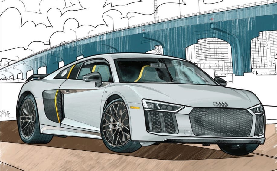 Audi Releases Downloadable Colouring Book To Keep Car Enthusiasts Entertained