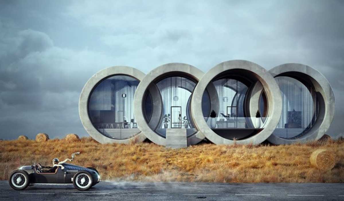 The Ringshouse: A Concept Home Based On Audi's Logo