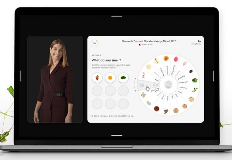 Vivant has its own aroma wheel to help wine drinkers identify what they’re smelling.