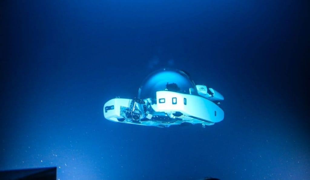 Triton submarine: a stylish family-sized submersible for six
