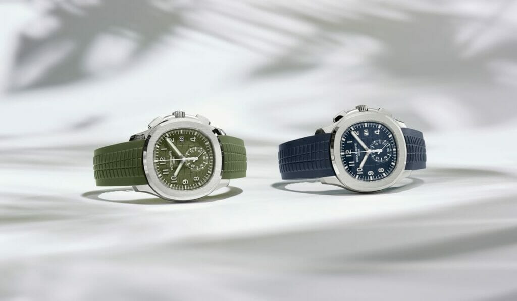 Patek Philippe Debuts White-Gold Versions of the Aquanaut Chronograph