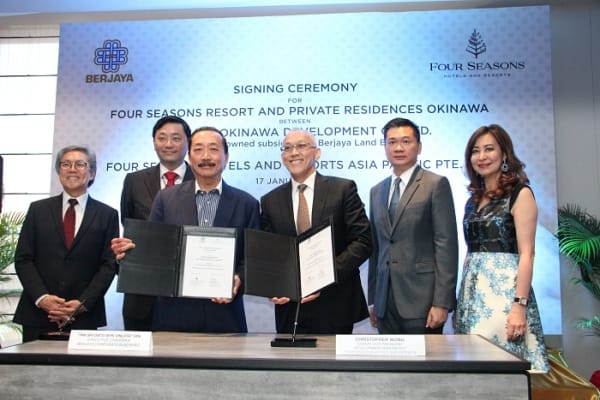 Signing ceremony_Hotel Management Agreement - Four Seasons Resort & Private Residences Okinawa (2019)