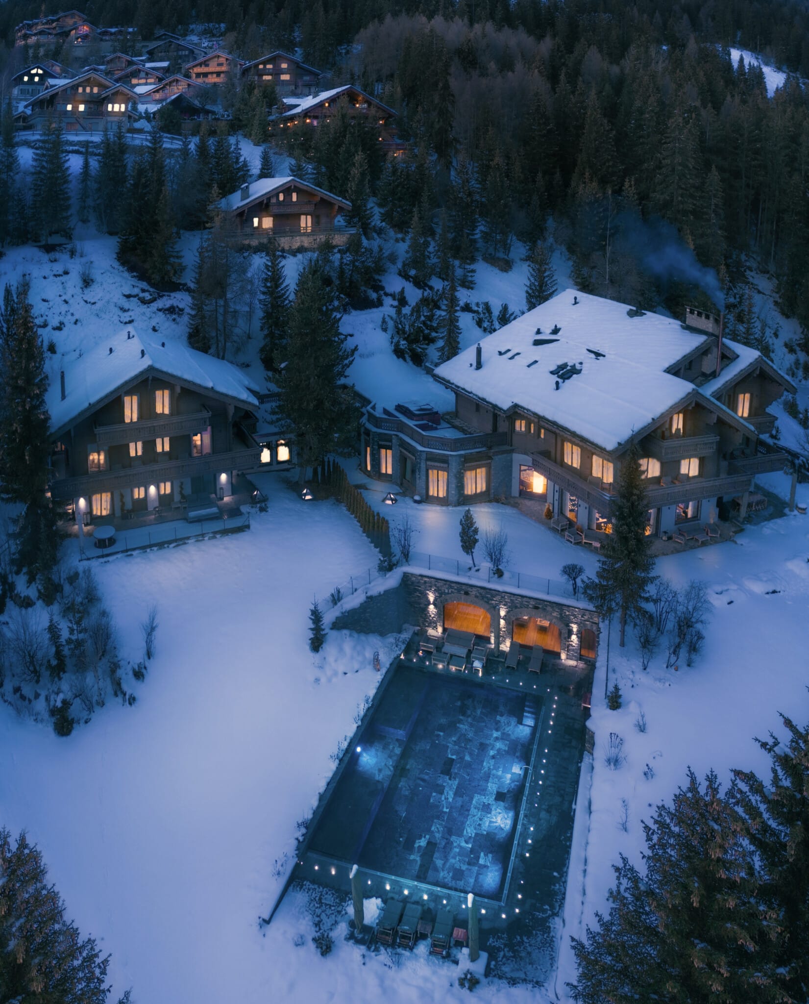 winter travel hotel