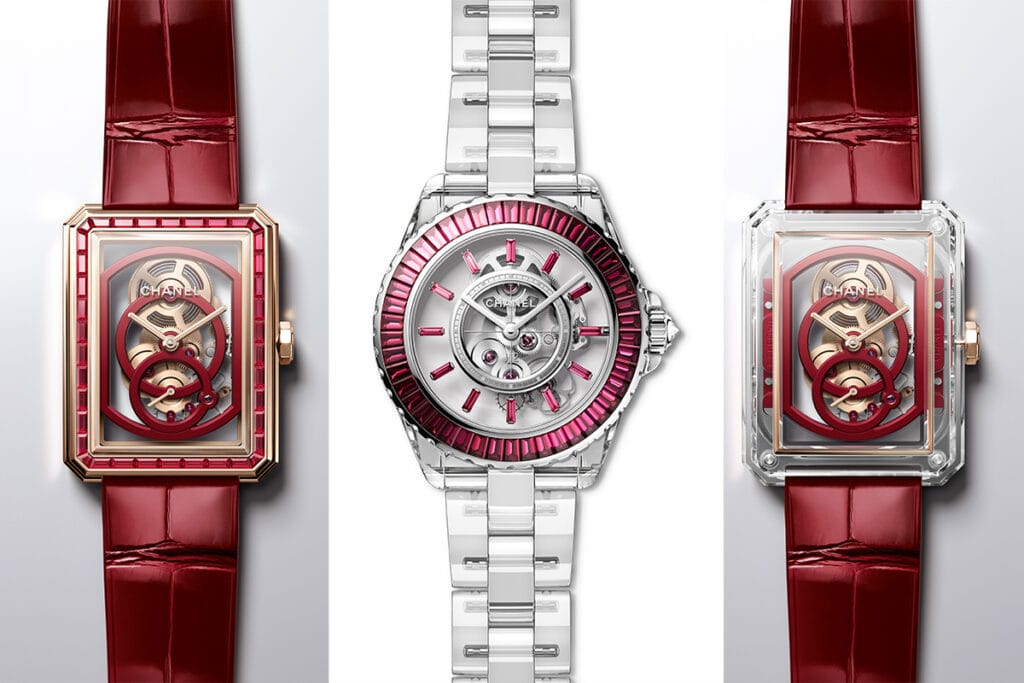 Chanel Updates its Signature Timepieces in Bold Red
