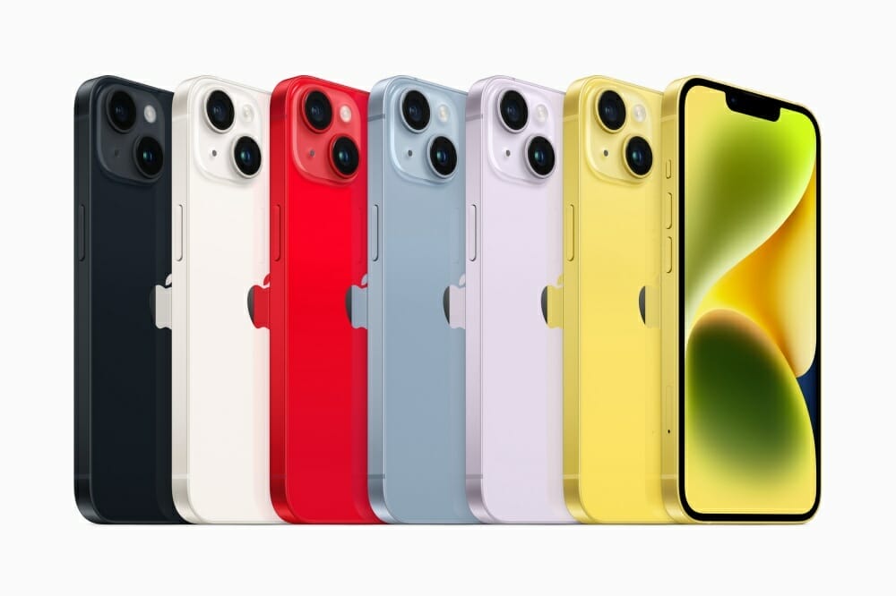 Apple iPhone 14 in Yellow