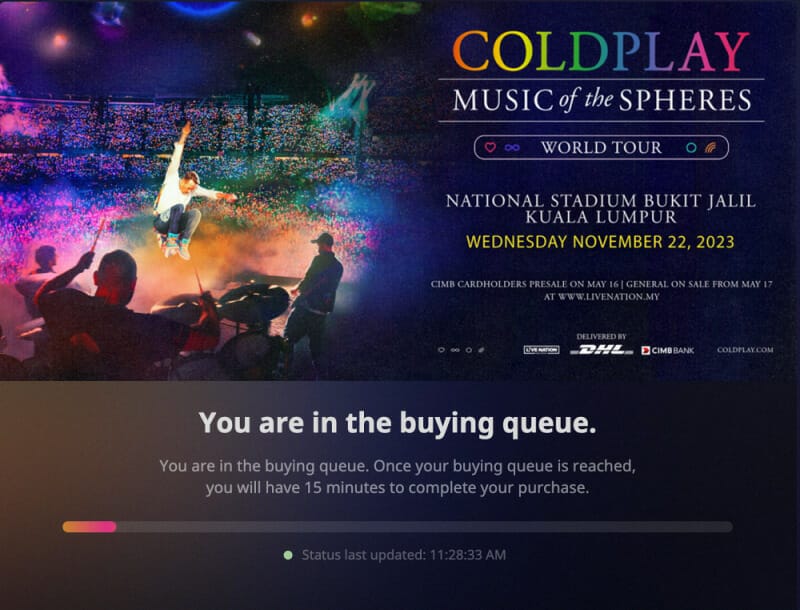 ColdPlay Tickets Sold Out