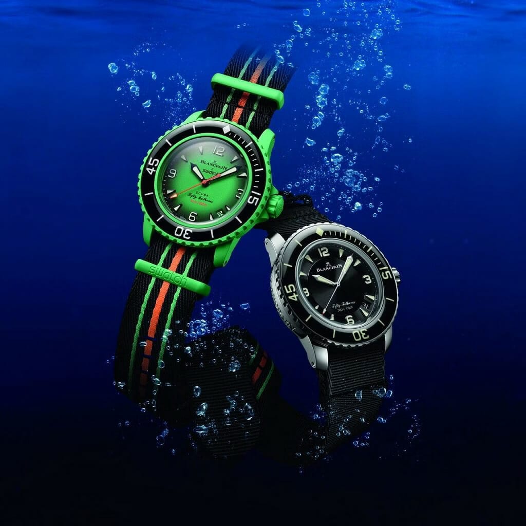 Swatch and Blancpain Unveil The Bioceramic Scuba Fifty Fathoms