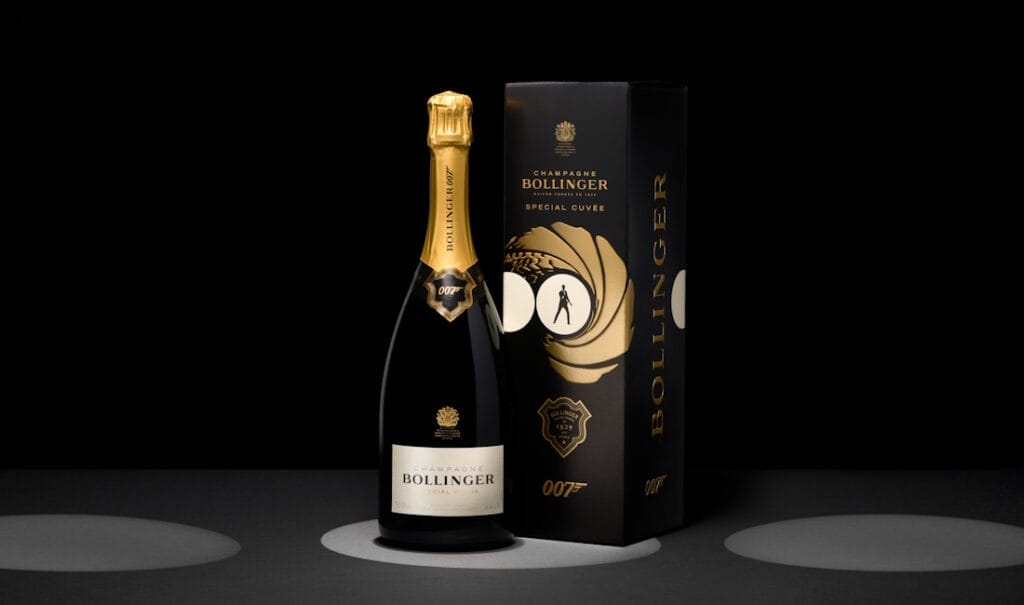 festive champagne bollinger